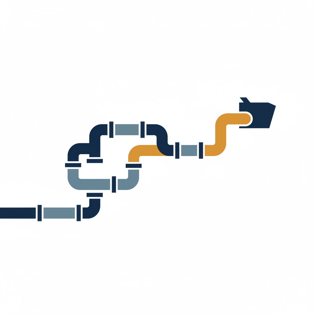 Industrial aviation fuel pipeline infrastructure and valves connected to a distribution network.